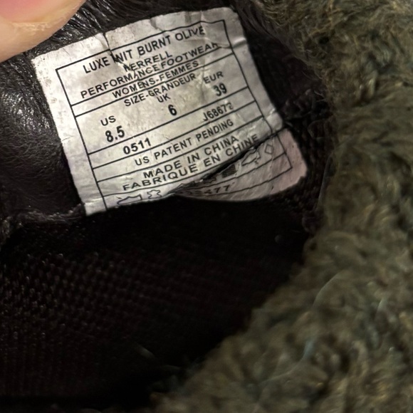 Merrell Luxe Knit Burnt Olive Clogs Size 8.5
Slip On Comfort Sandals Mule - Picture 6 of 14